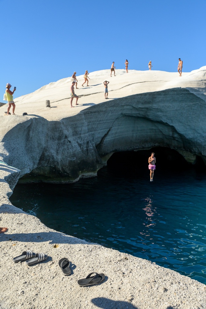 Sarakiniko Caves Jump
