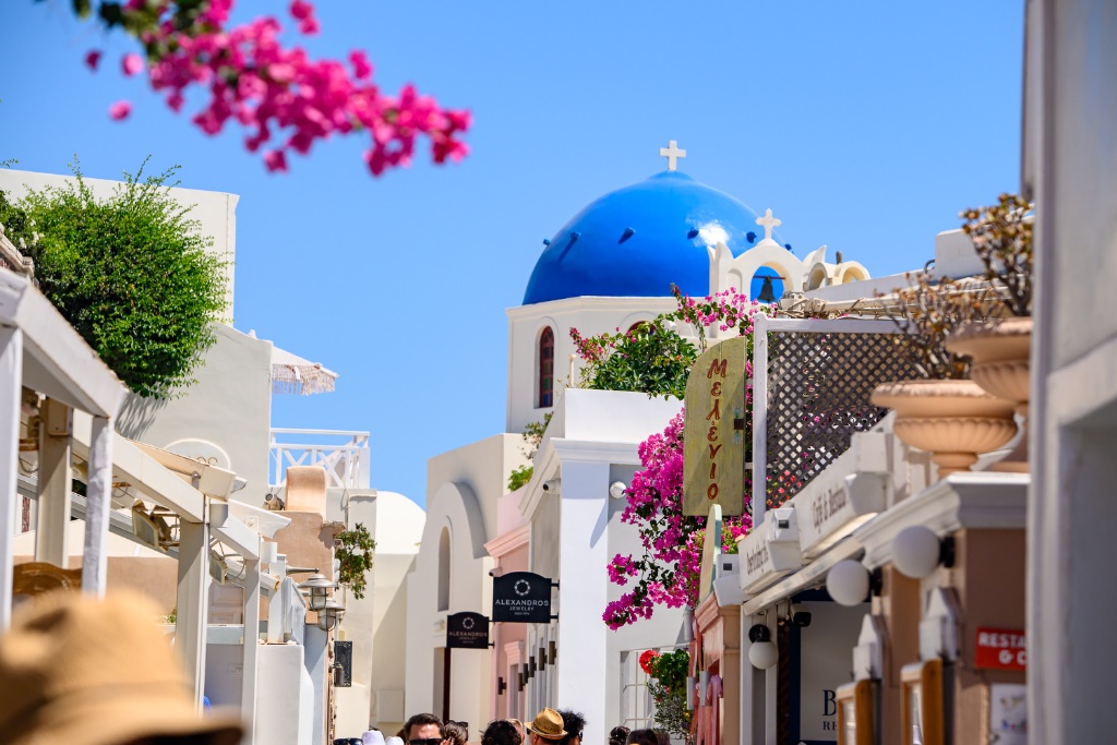 Santorini Blue Dome