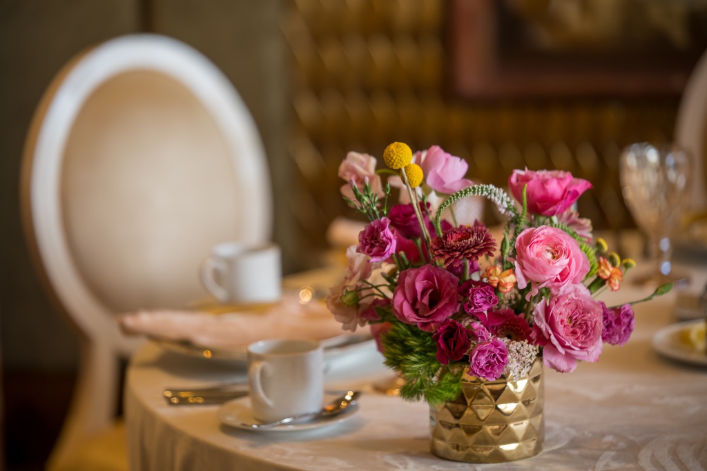 Pink Rose Centerpiece