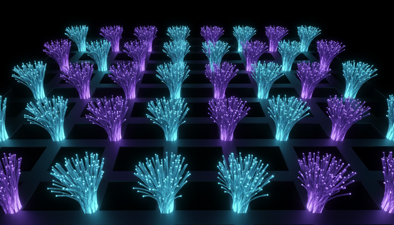 Fiber optic grid