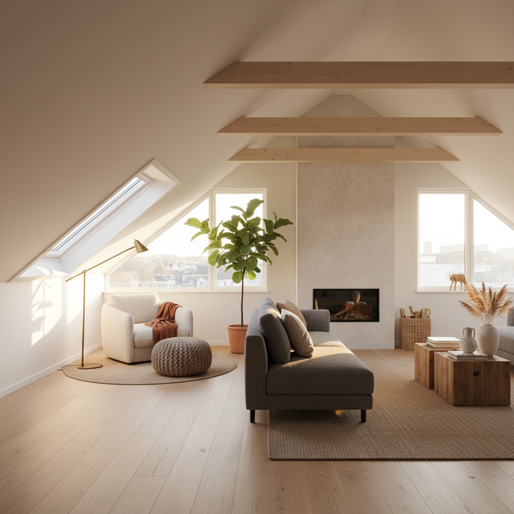 Helles Dachgeschoss mit VELUX-Fenstern