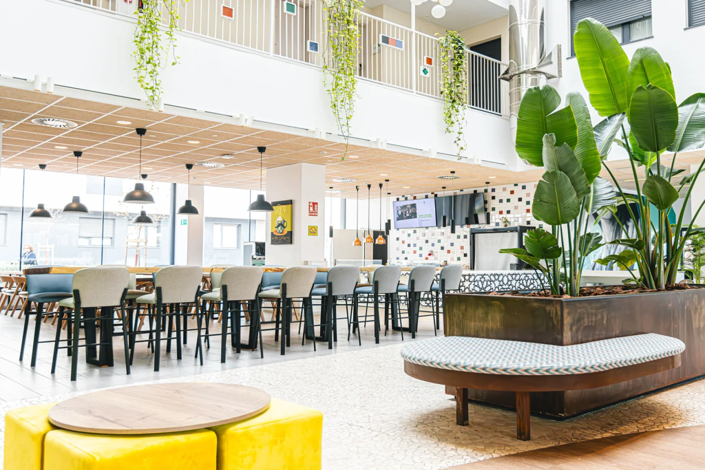 Dining room and social kitchen