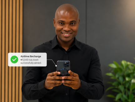 Airtime recharge successful notification