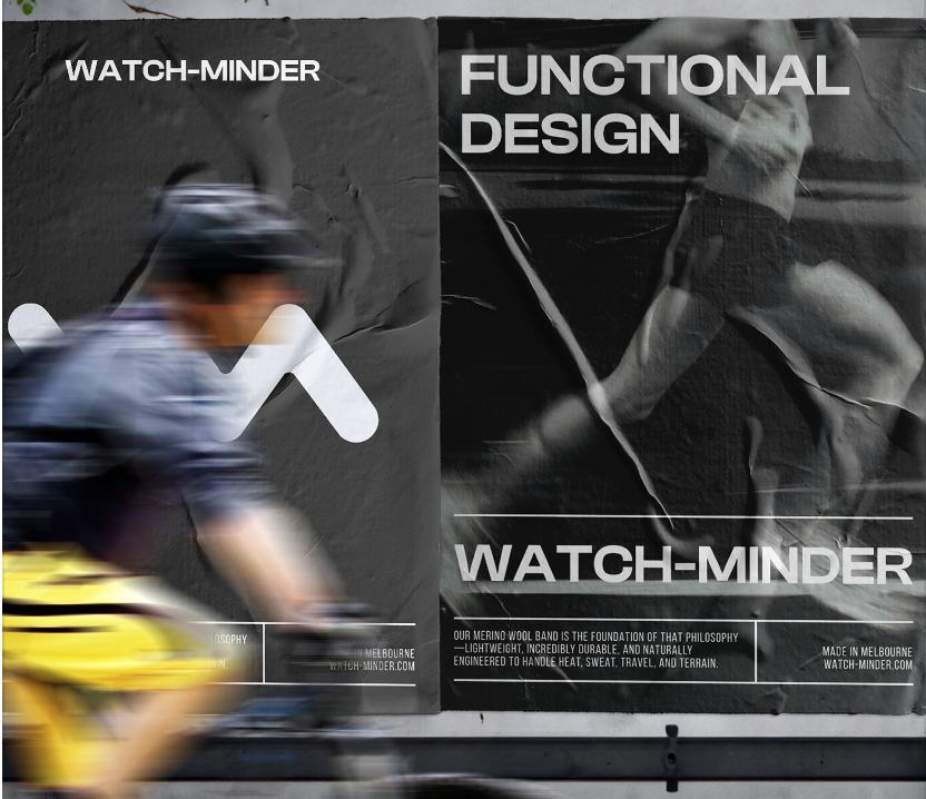WATCH-MINDER™ merino wool watch protection worn during everyday motion