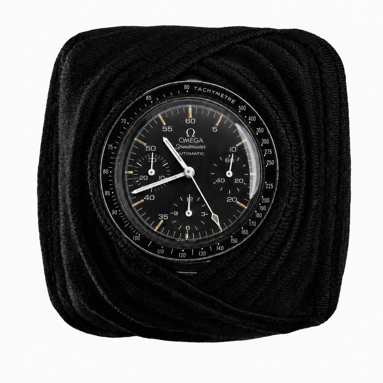 ONYX worn on the wrist — merino wool watch protection