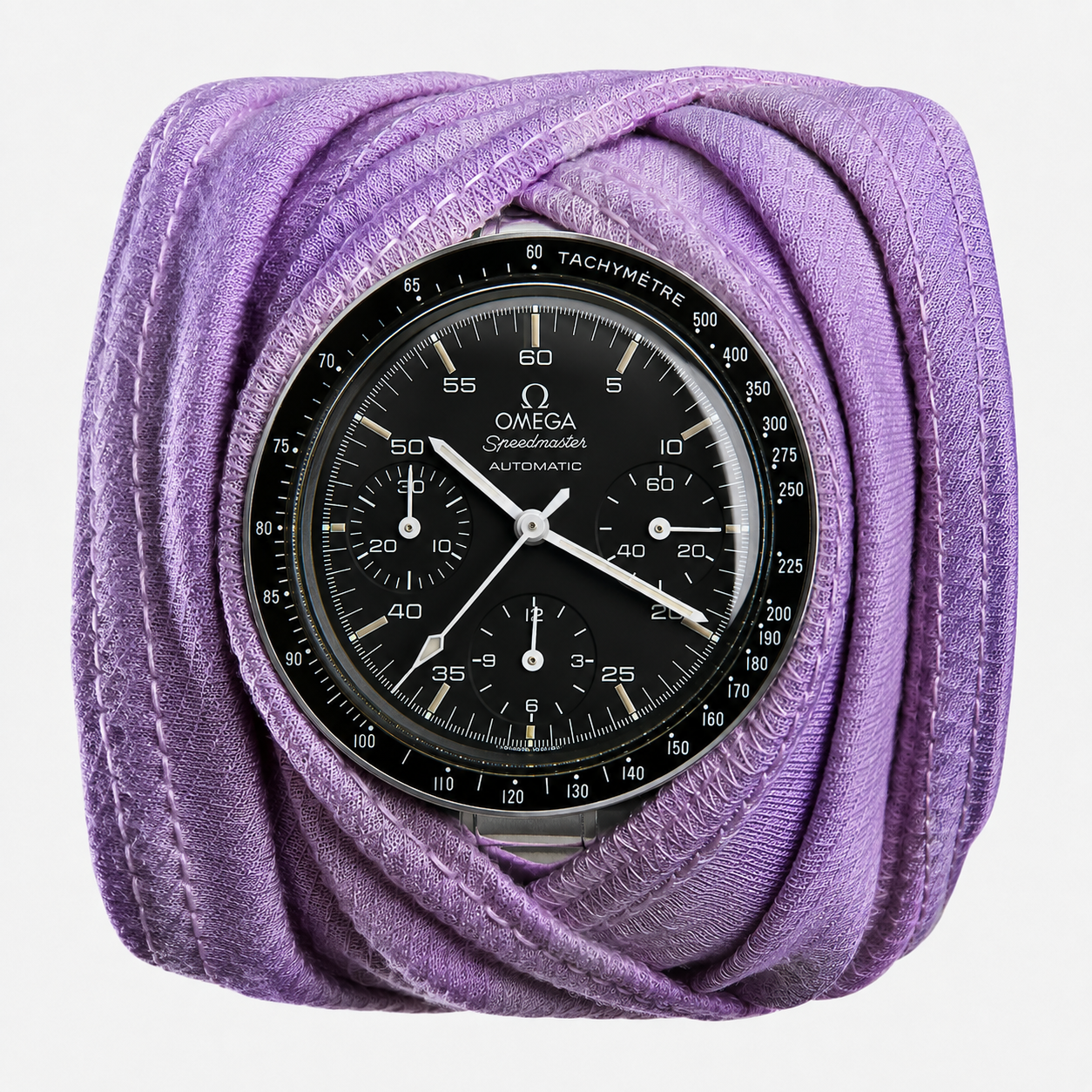 MIST worn on the wrist — merino wool watch protection