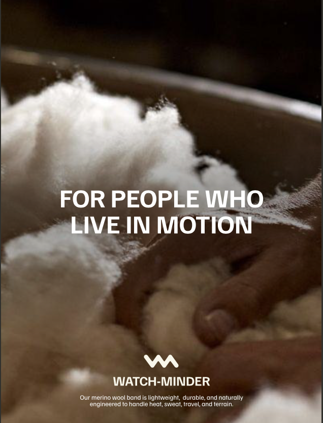 Australian superfine merino wool used in WATCH-MINDER™ watch protection