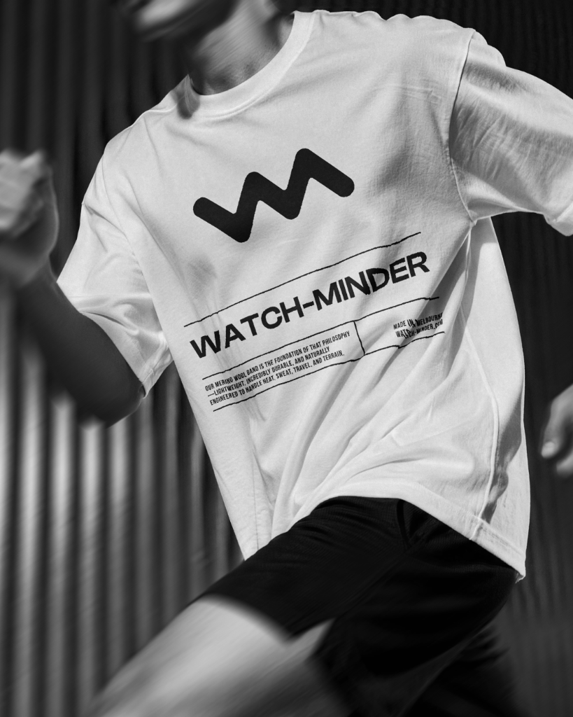 WATCH-MINDER™ merino wool band over a luxury watch