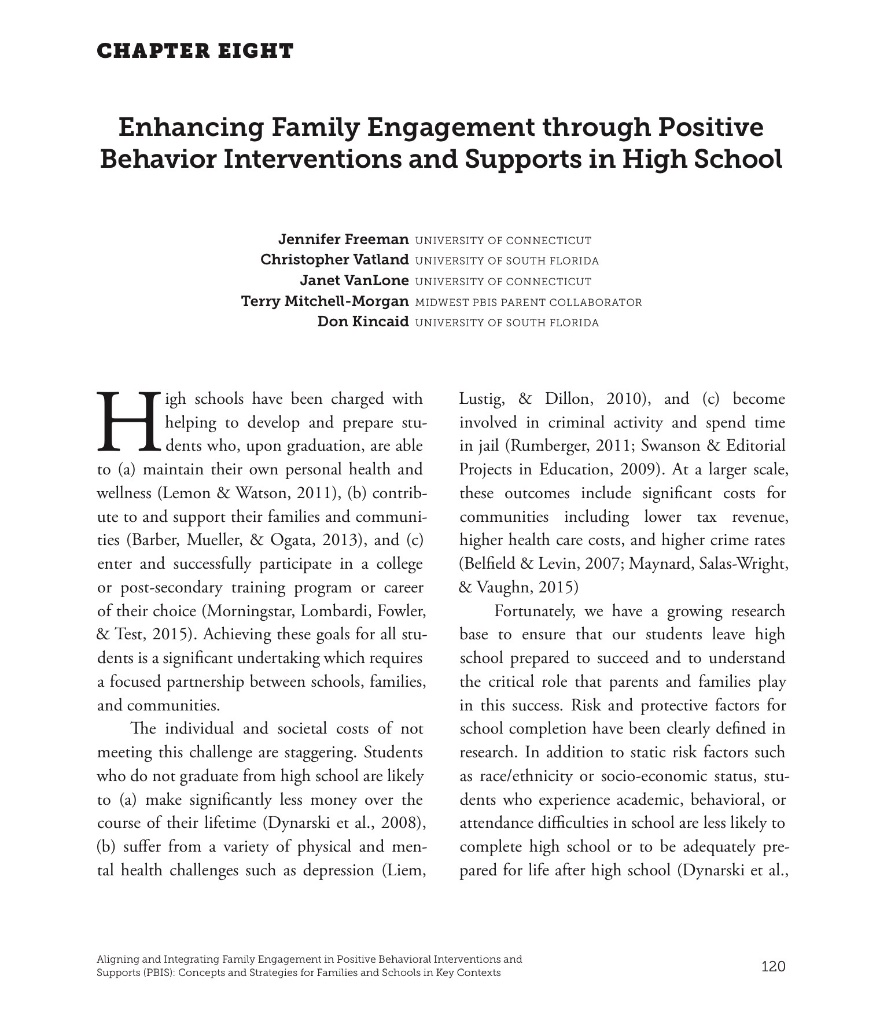 Chapter Eight, co-authored by Terry Mitchell-Morgan, page 120