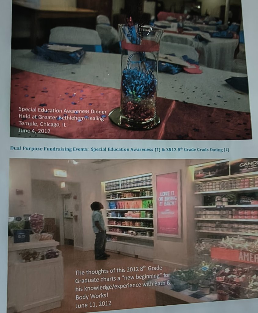 Dual Purpose Fundraising Events: Special Education Awareness Dinner (June 4) — Table Setting & 8th Grade Graduate's First Bath & Body Works Experience (June 11)