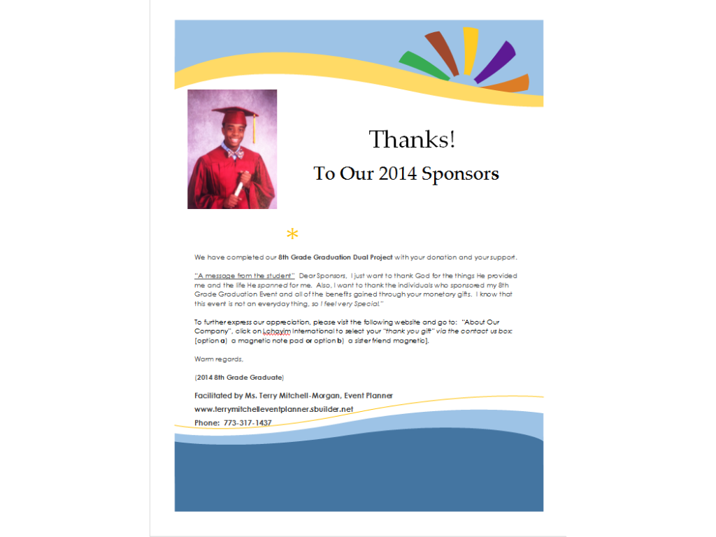 Thanks to Our 2014 Sponsors
