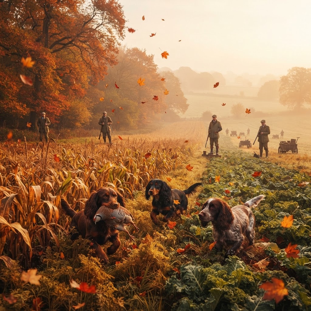 Working Cocker Spaniel in the Cheshire countryside