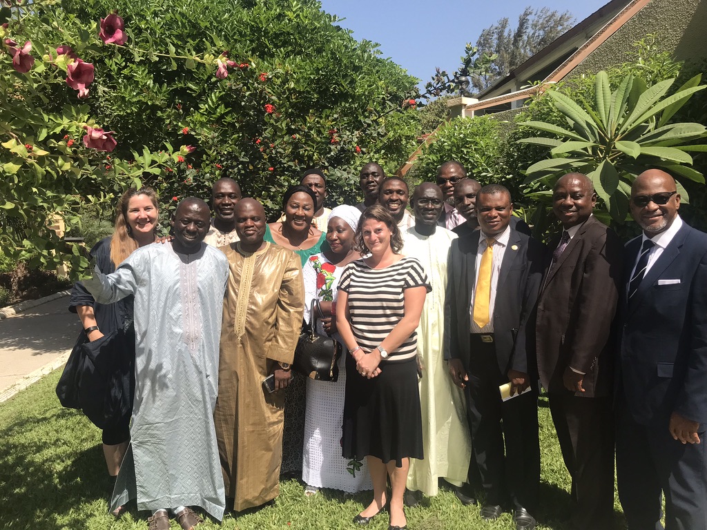 Amy with Ministers in The Gambia