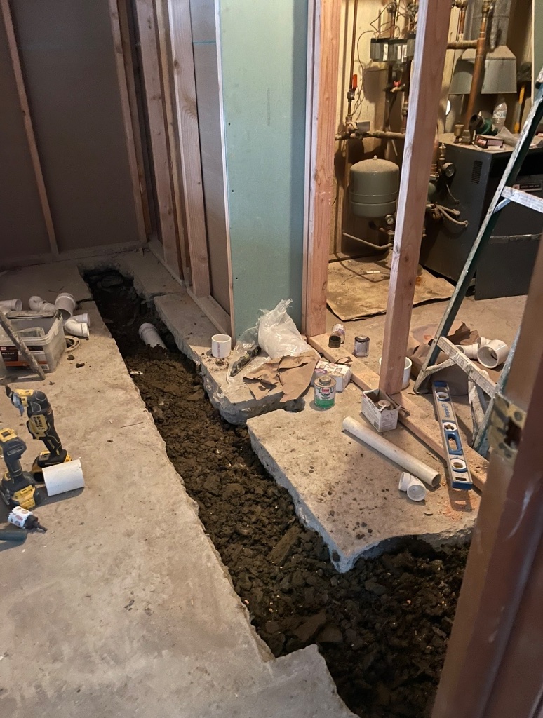 Plumbing & Bathroom Overhaul - Before