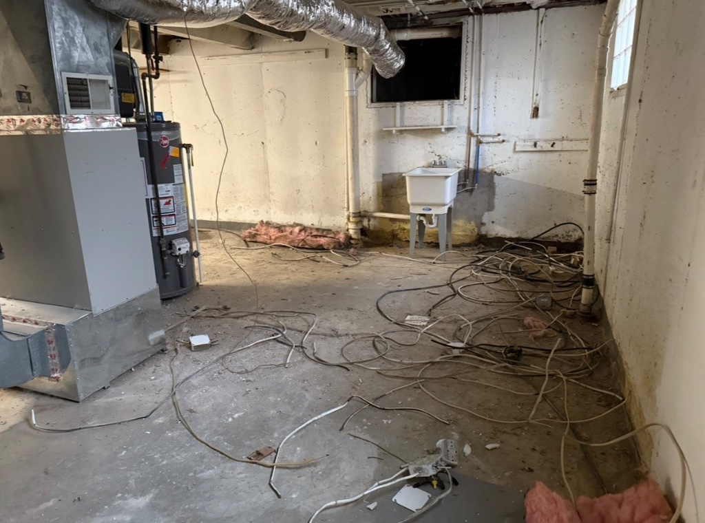 Basement Mechanical Overhaul - Before