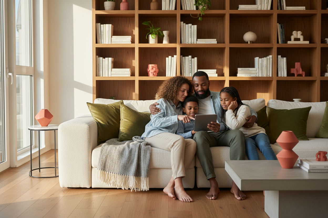 A family feeling prepared and confident together