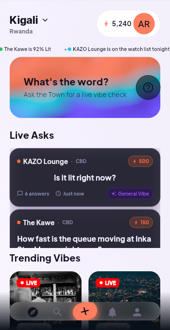 LiTown ThePulse screen in light mode