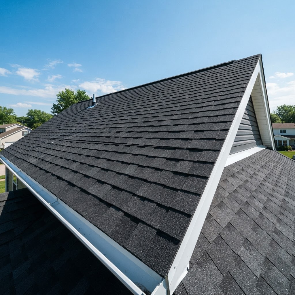 Architectural asphalt shingle roof installed by Demore Exterior Solutions in Northeast Ohio