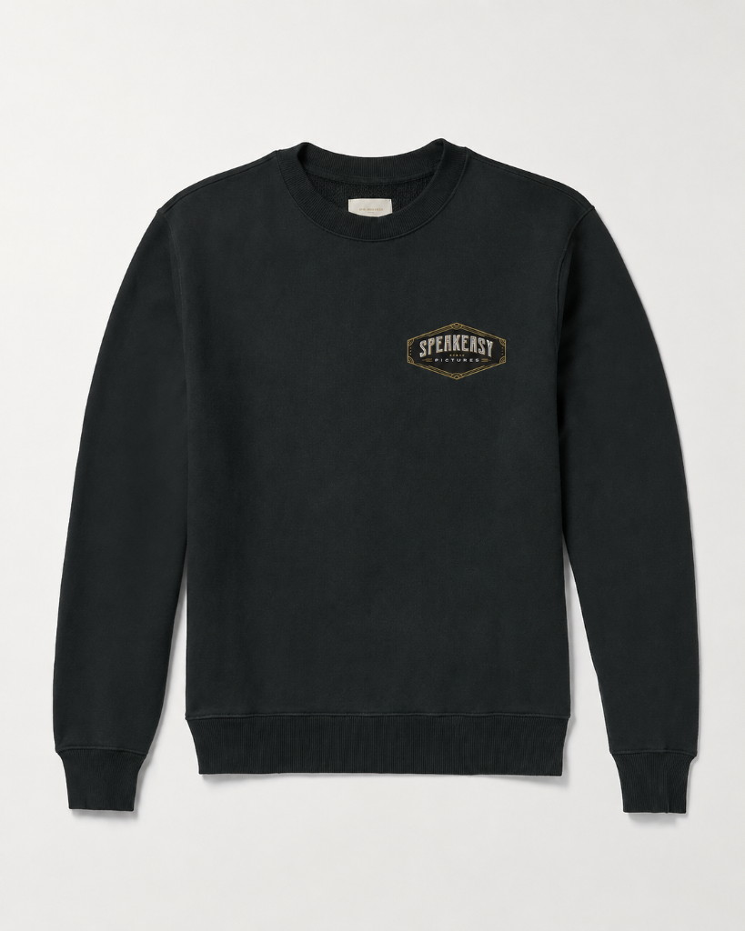 Speakeasy Crewneck — Black