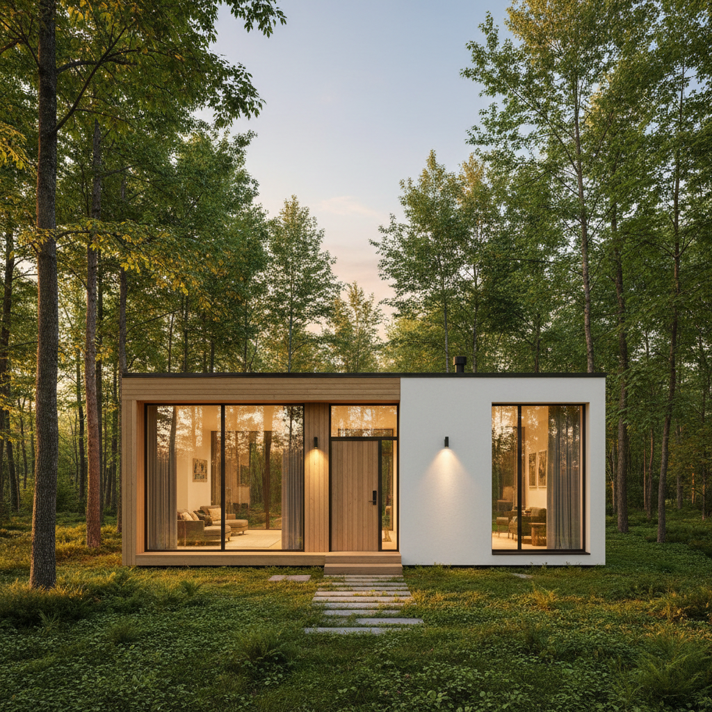 Custom tiny home exterior