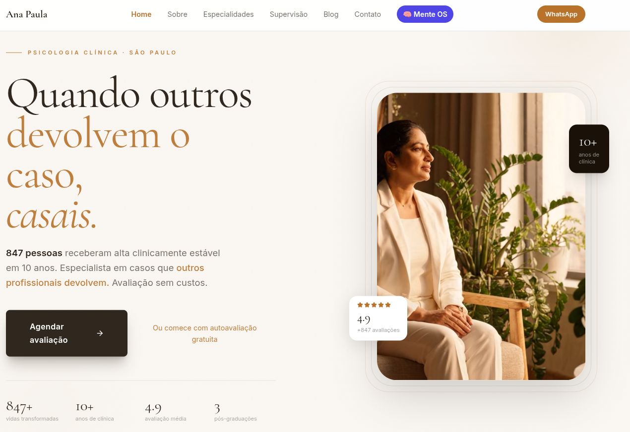 Site para psicóloga — projeto demonstrativo