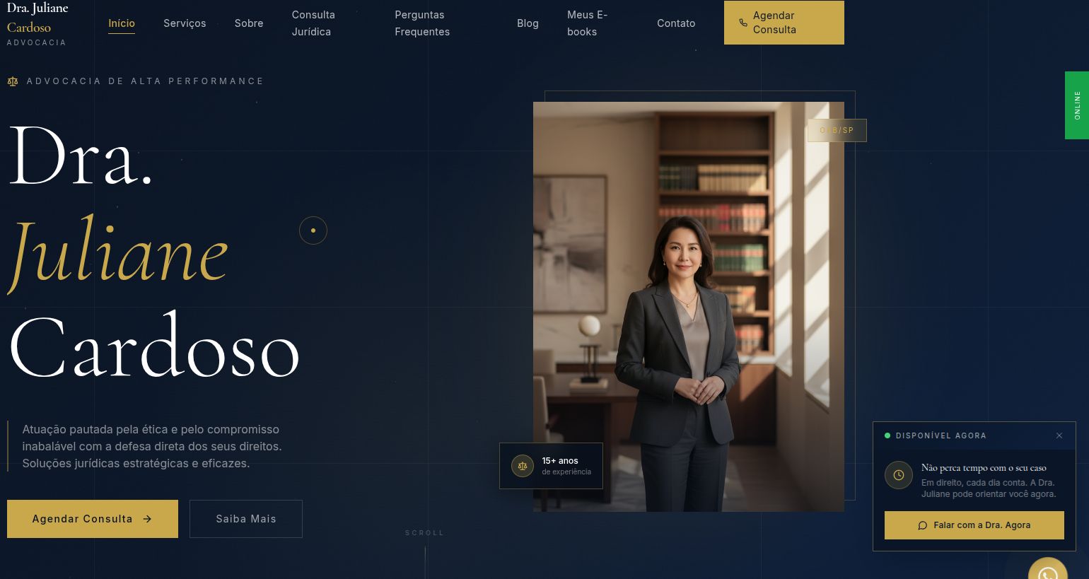 Site para advogada — projeto demonstrativo