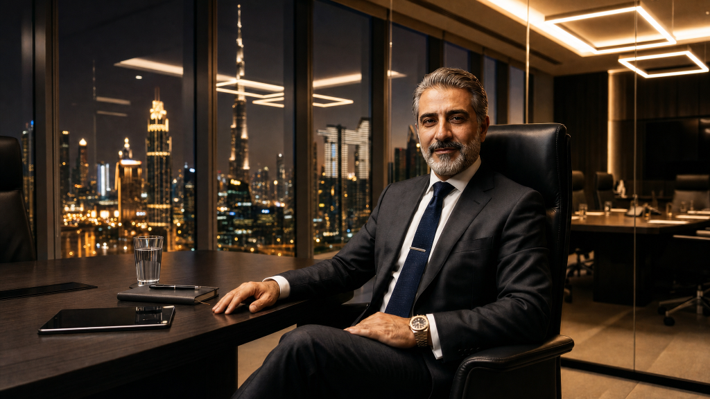 Portrait of Reza Amari, Partner · Dubai & Middle East
