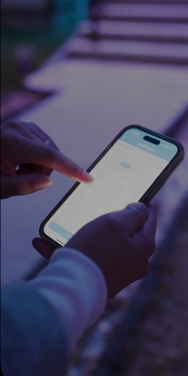 Gemstone Hub smartphone app controlling permanent outdoor smart lighting on Central Oregon home
