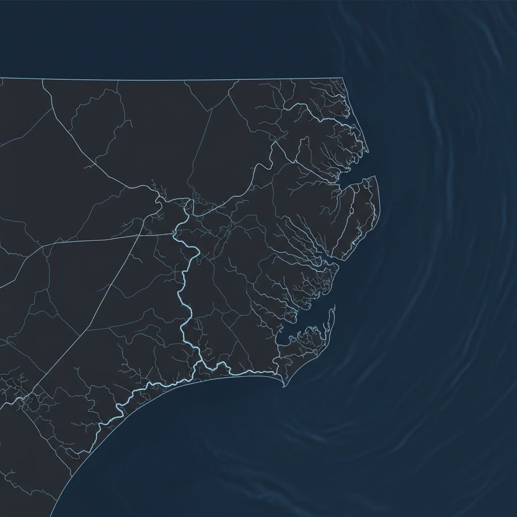 Cape Fear region service area map