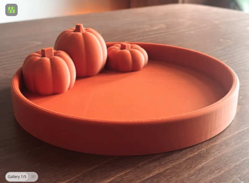 Autumn Pumpkin Tray