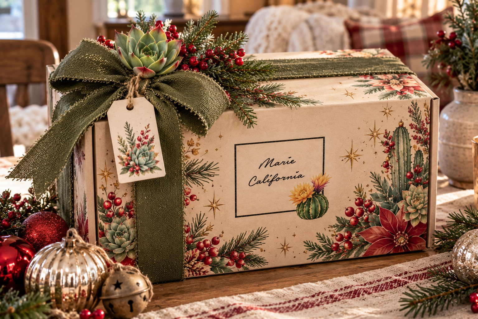 Rustic Christmas Box