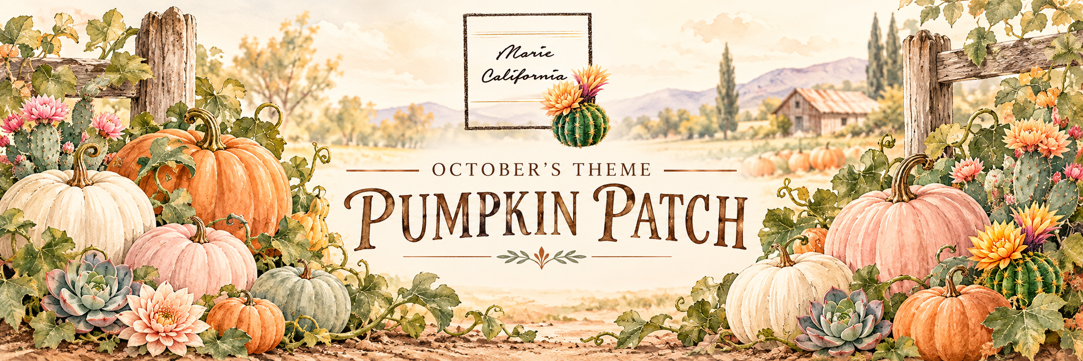 October's Theme — Pumpkin Patch