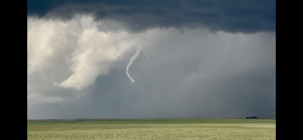 Rope tornado over the open plains