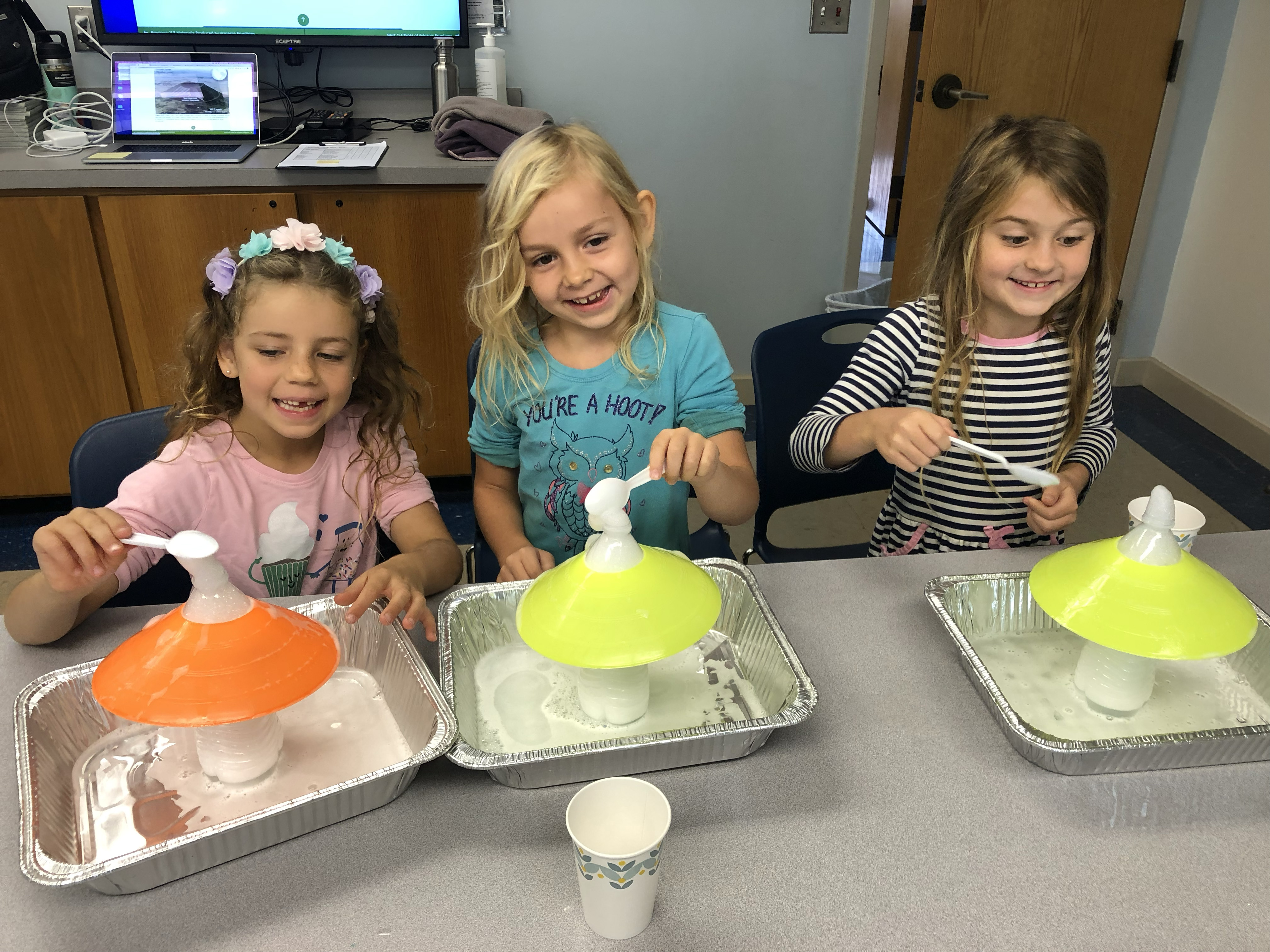Outreach: Three volcano eruptions at once