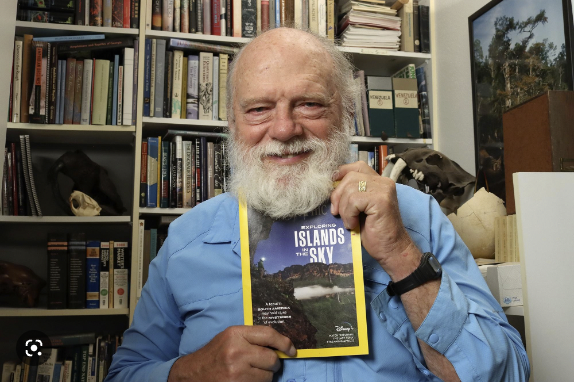Bruce Means with 'Exploring Islands in the Sky'