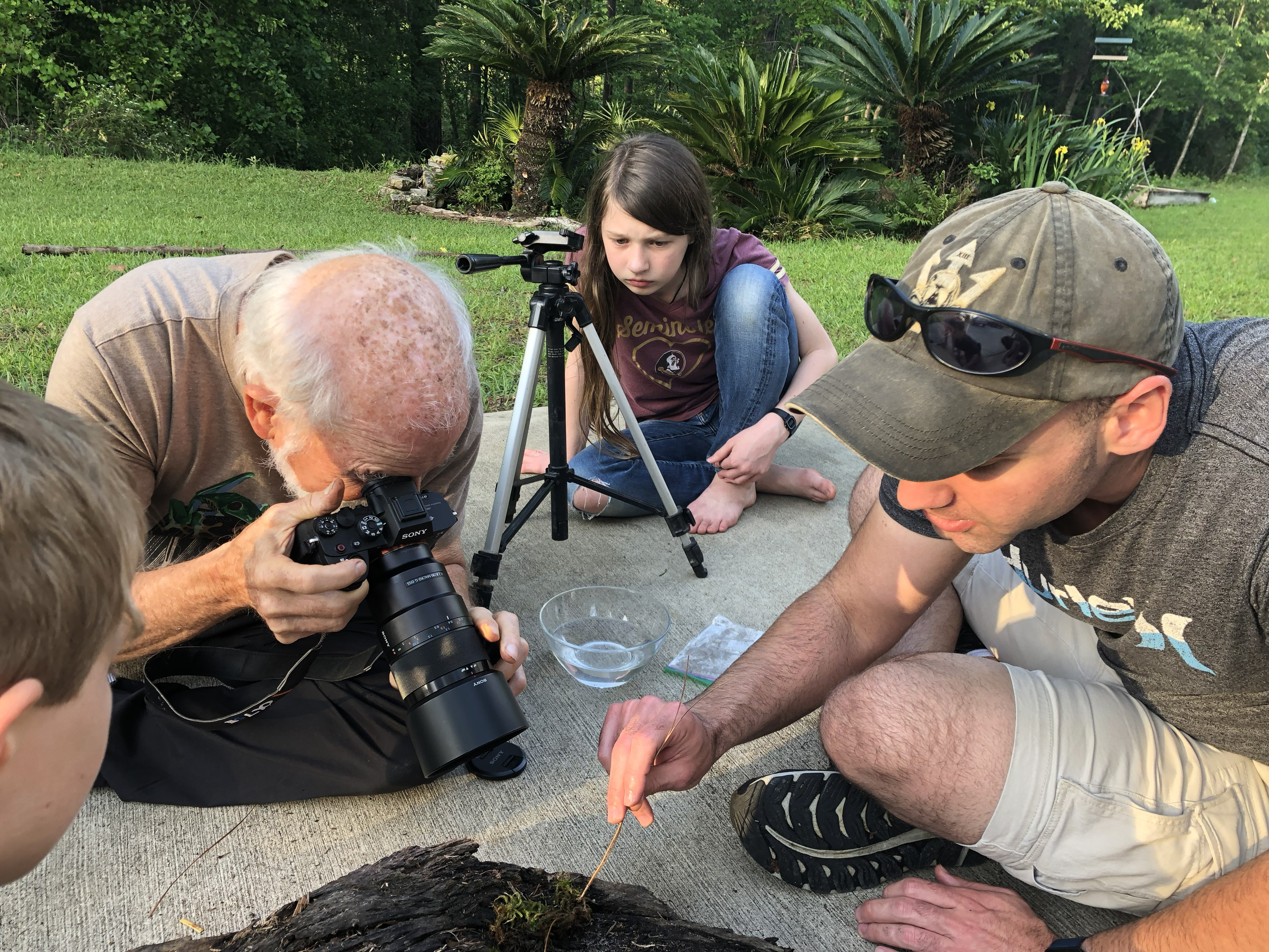 Field outreach: Examining specimens with Carl Gerhardt