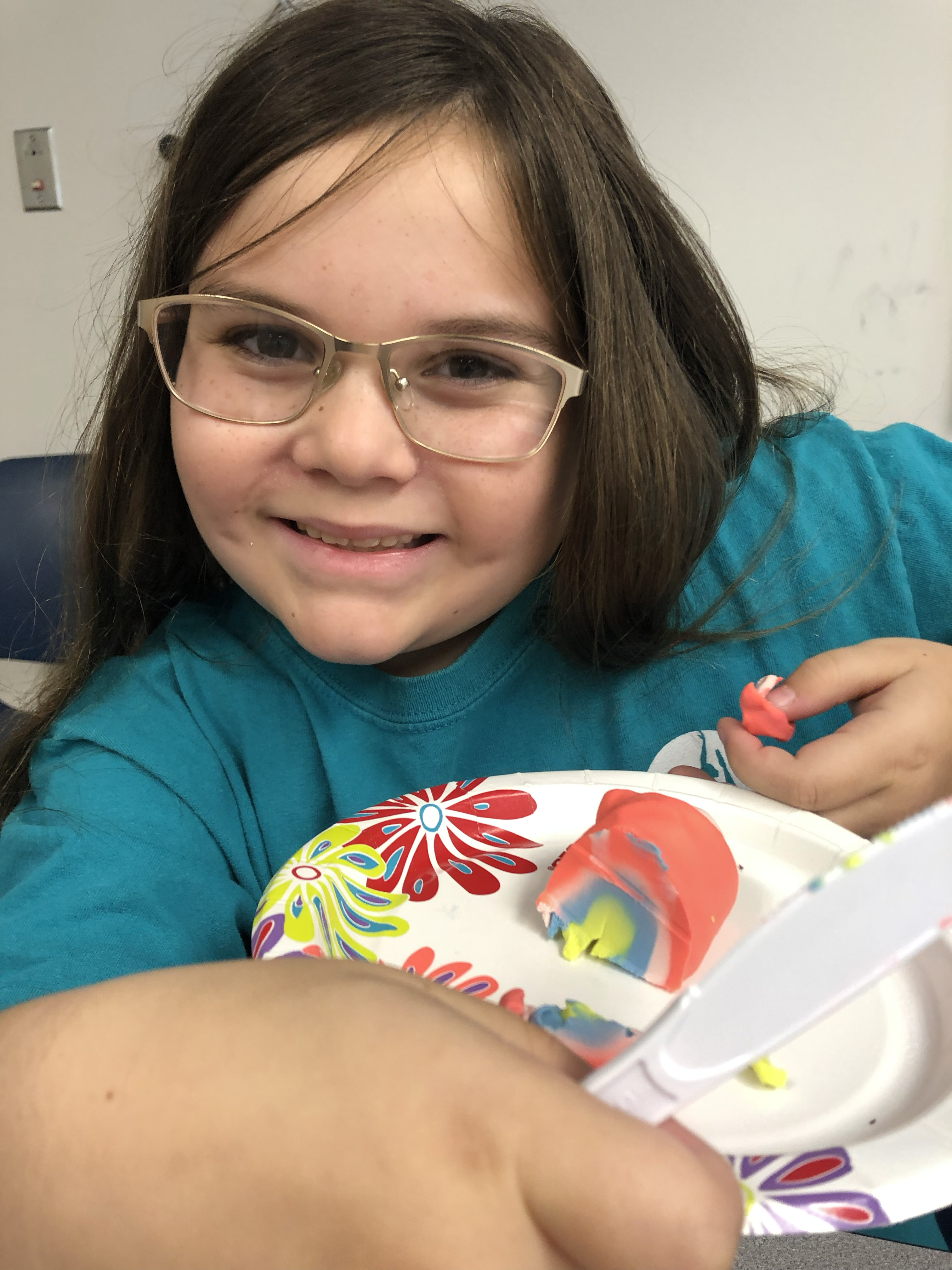 Outreach: Sculpting with colorful modeling clay