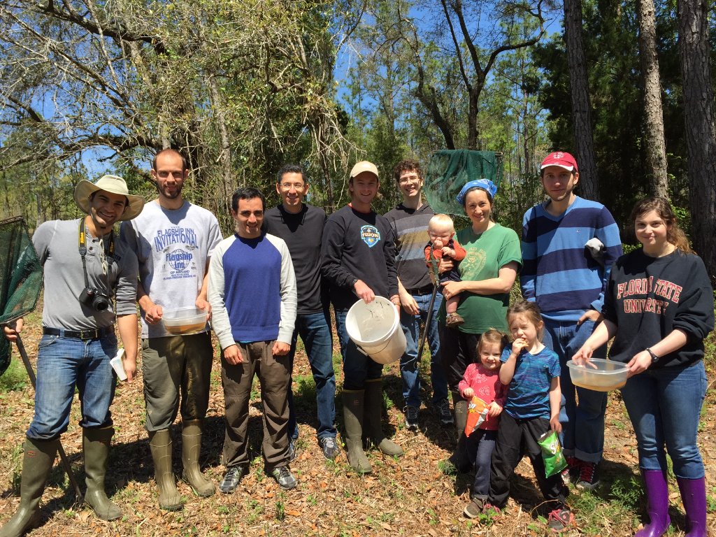 Lab field trip with Santiago Ron, 2015