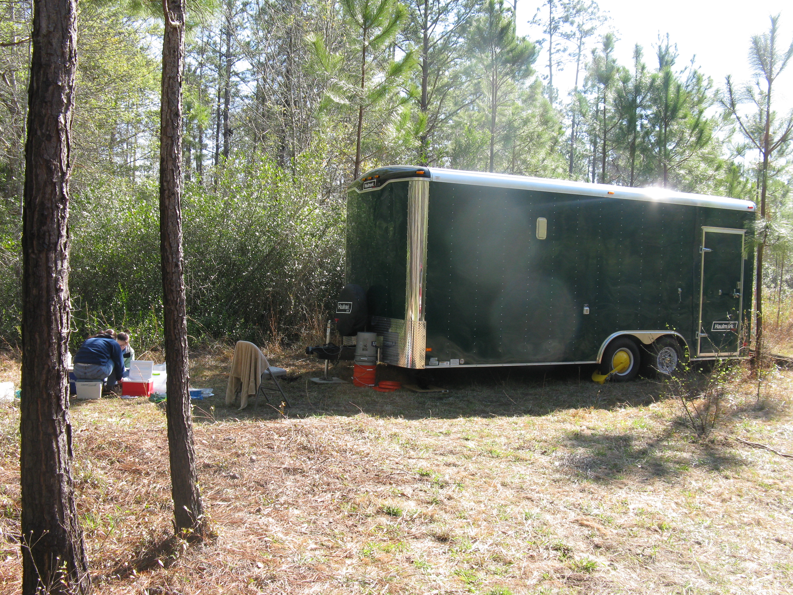 Preference testing trailer setup in the field