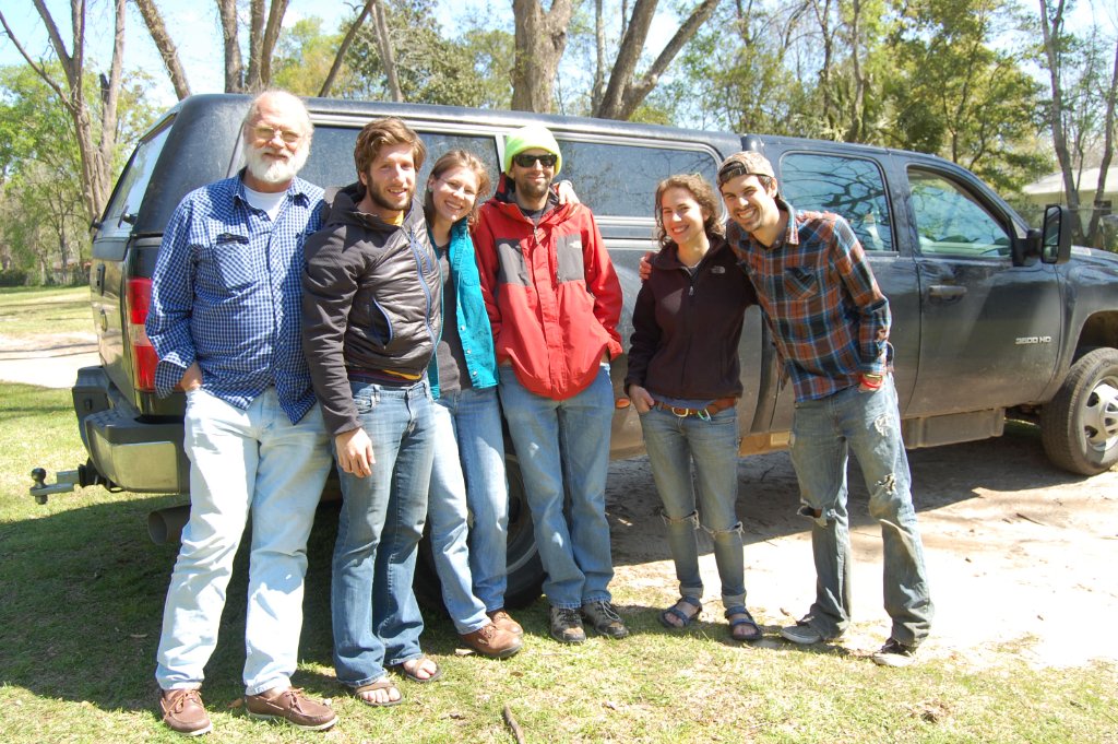 Field crew during a Pseudacris sampling trip, 2013
