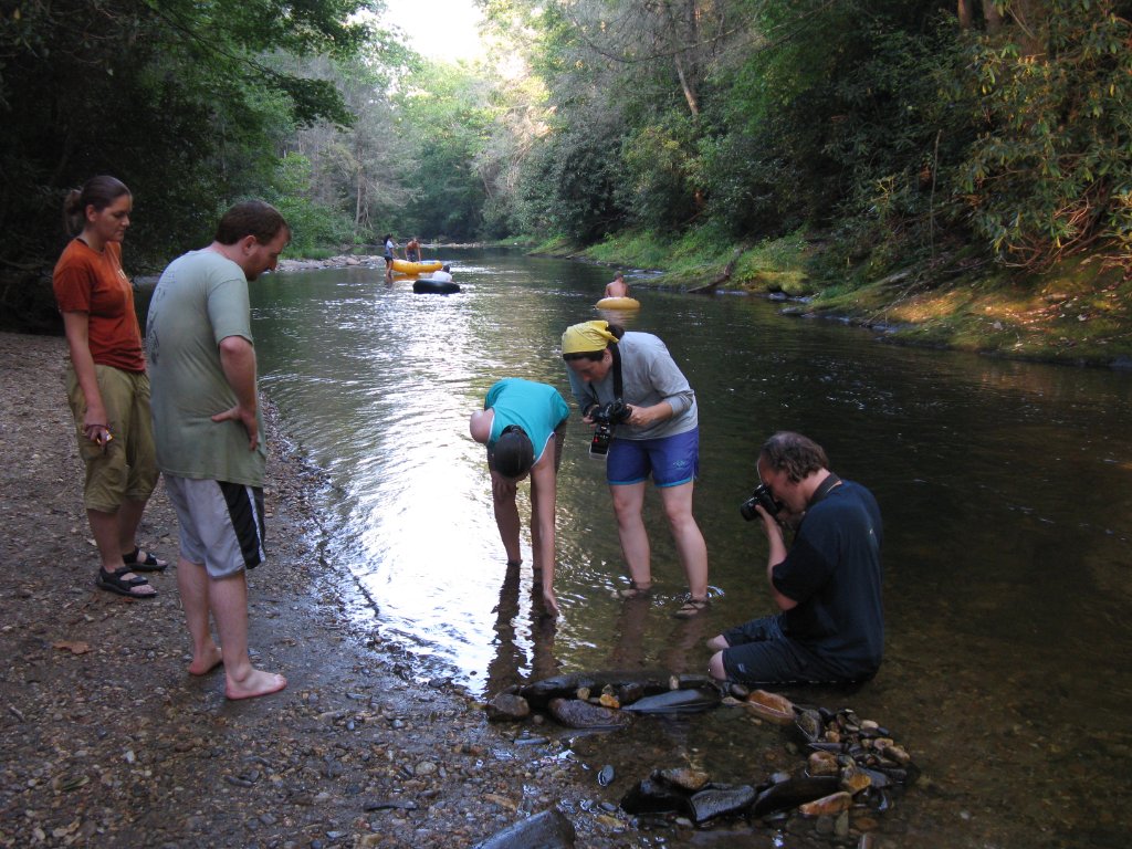 Lab group field trip to the Appalachians, 2009