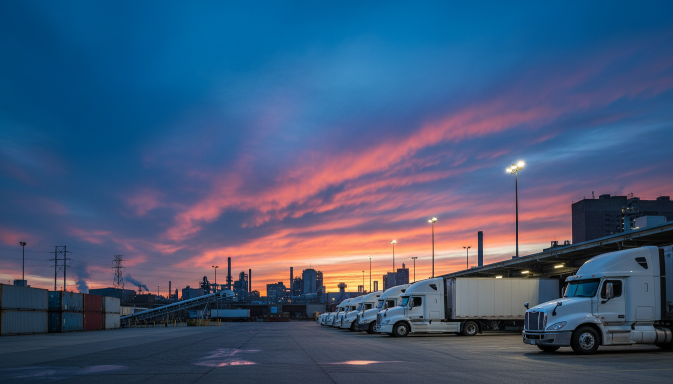 Fleet of trucks