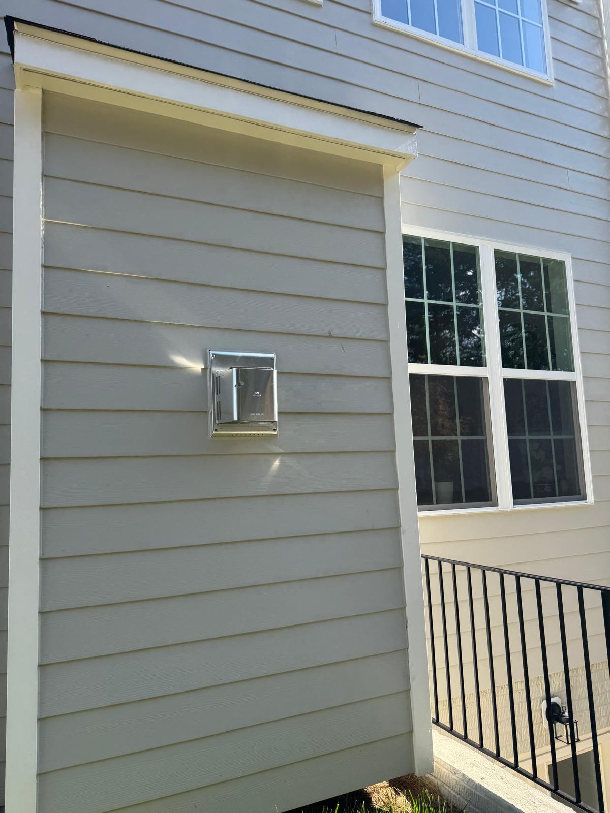 Real open gas fireplace inspection in a Herndon Virginia home
