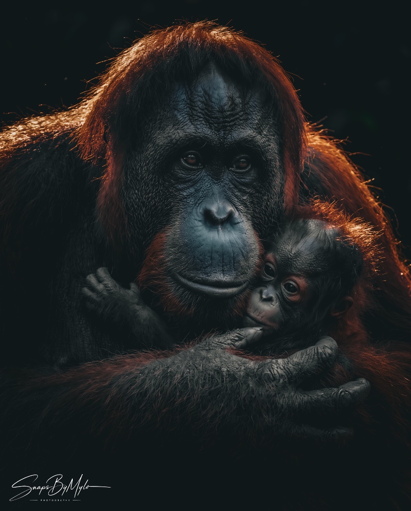 Orangutan — Mother & Child