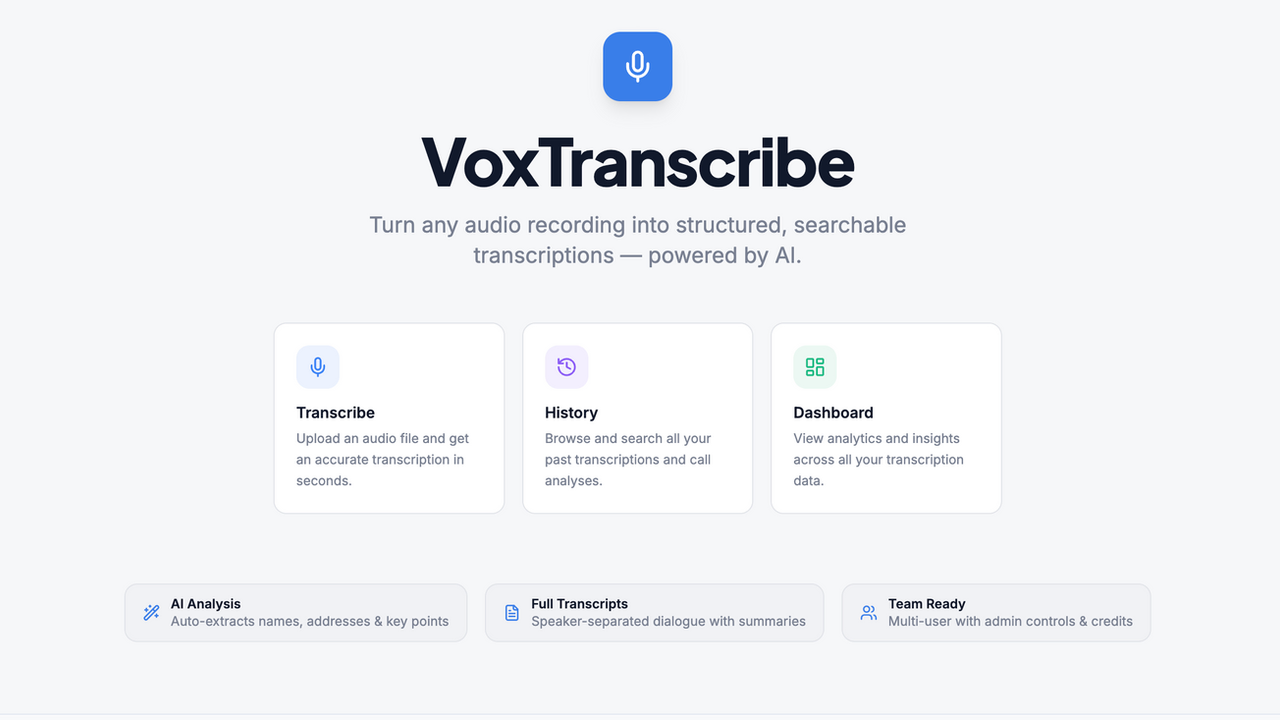  Audio Transcriber  template preview