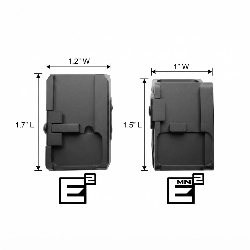 E2 vs E2 Mini size comparison