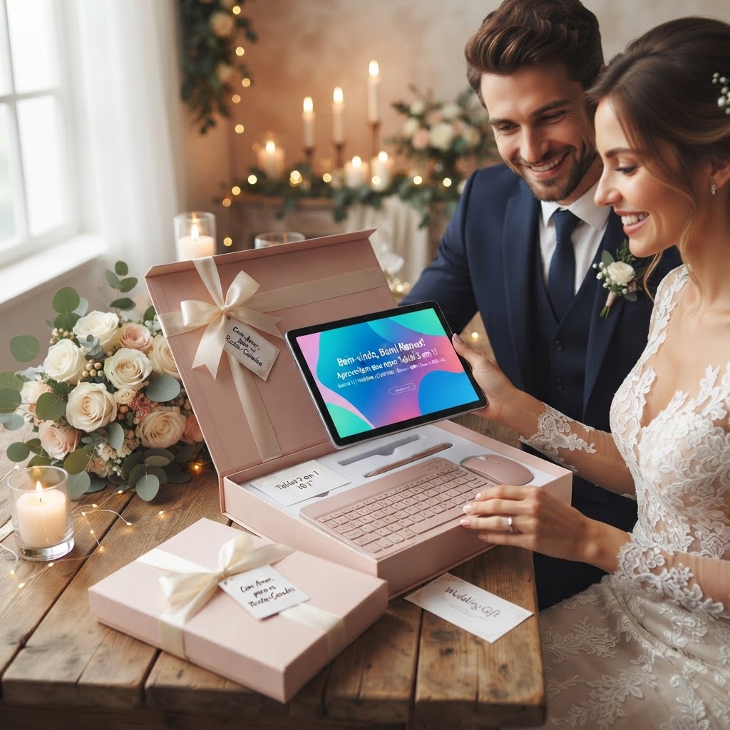 Tablet 3 em 1 10.1" Android 14 16GB RAM 512GB ROM Câmera 16MP Bateria 8800mAh Wi-Fi com Teclado Mouse e Estojo