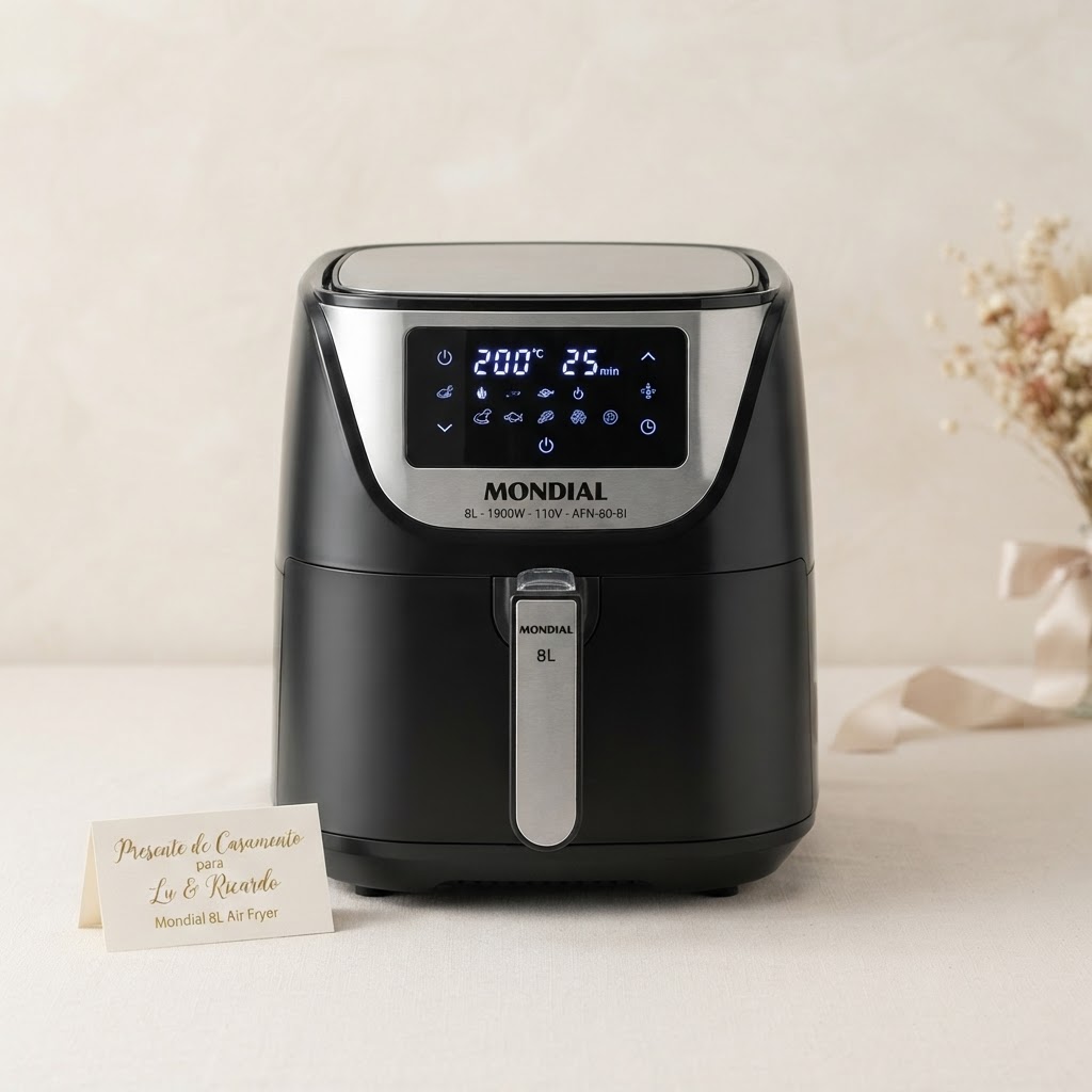 Fritadeira sem Óleo Air Fryer Mondial 8L 1900W 110V AFN-80-BI