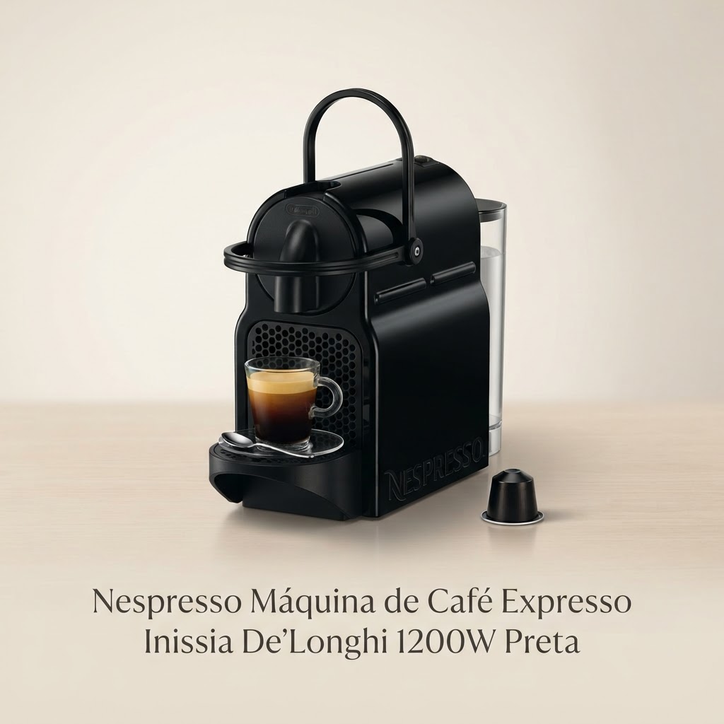 Nespresso Máquina de Café Expresso Inissia De'Longhi 1200W Preta