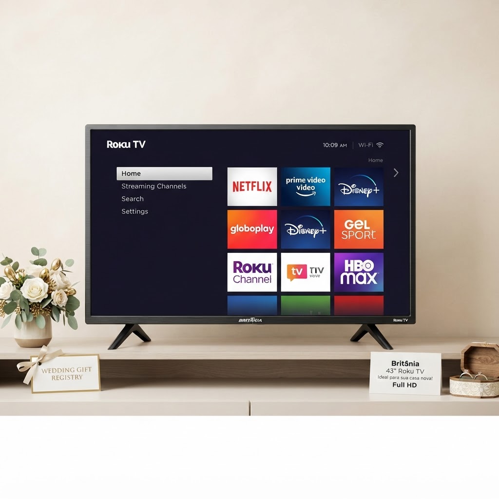 Smart TV 43" Britânia B43KRA Full HD Roku TV
